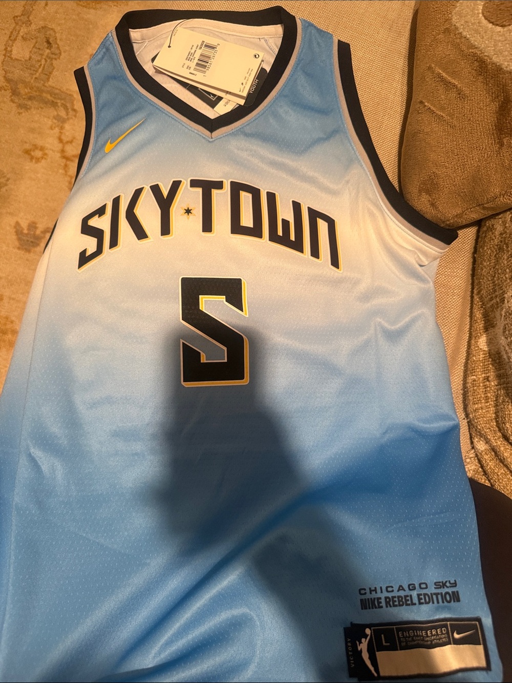 Nike Chicago Sky Angel Reese #5 Rebel Edition "Sky-Town" basketball jersey (NWT)
